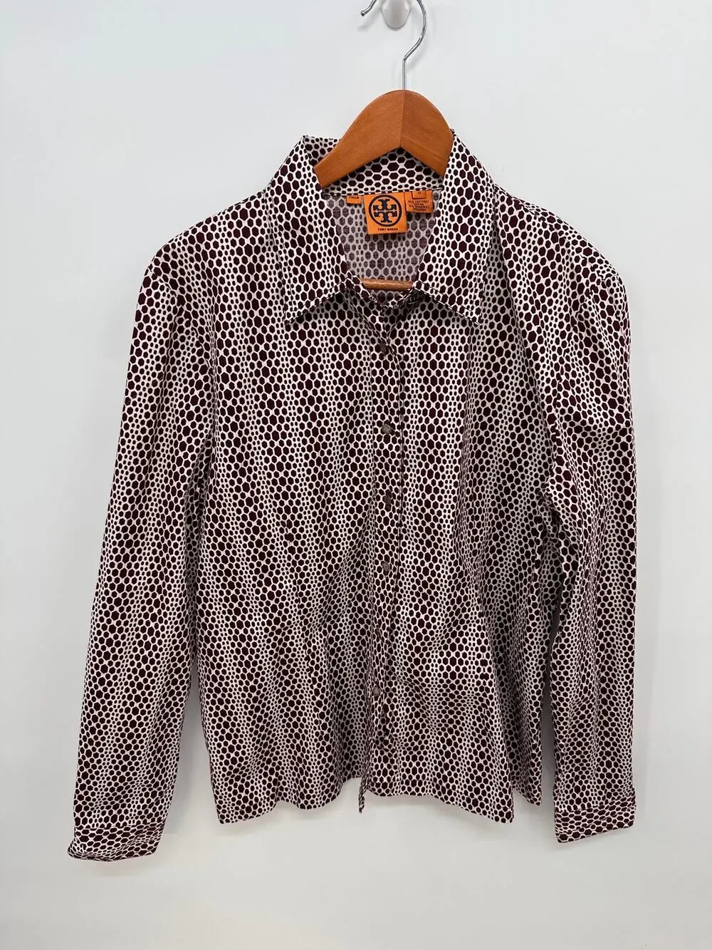 TORY BURCH Button Down Collared Shirt // 14